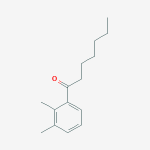molecular formula C15H22O B7973333 1-(2,3-Dimethylphenyl)heptan-1-one 