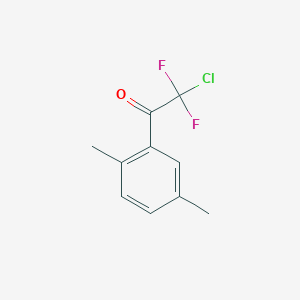 molecular formula C10H9ClF2O B7973355 2-Chloro-1-(2,5-dimethylphenyl)-2,2-difluoroethanone 