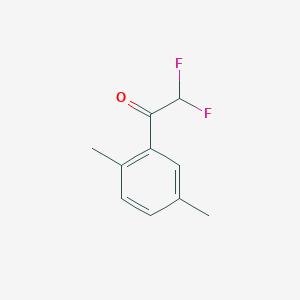 molecular formula C10H10F2O B7973357 1-(2,5-二甲苯基)-2,2-二氟乙酮 