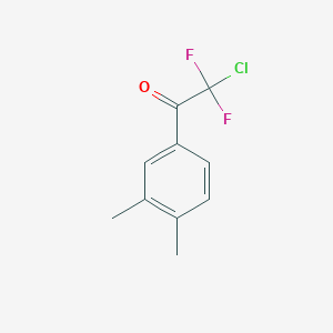 molecular formula C10H9ClF2O B7973370 2-Chloro-1-(3,4-dimethylphenyl)-2,2-difluoroethanone 
