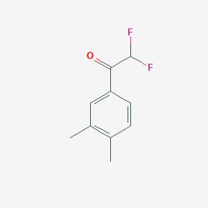 molecular formula C10H10F2O B7973375 1-(3,4-Dimethylphenyl)-2,2-difluoroethanone 