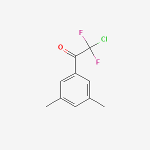 molecular formula C10H9ClF2O B7973378 2-Chloro-1-(3,5-dimethylphenyl)-2,2-difluoroethanone 