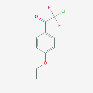 molecular formula C10H9ClF2O2 B7973391 2-Chloro-1-(4-ethoxyphenyl)-2,2-difluoroethanone 
