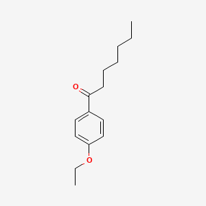molecular formula C15H22O2 B7973397 1-(4-Ethoxyphenyl)heptan-1-one 