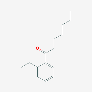 molecular formula C15H22O B7973408 1-(2-Ethylphenyl)heptan-1-one 