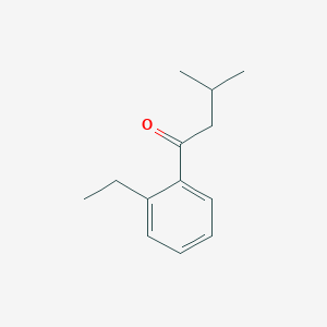 molecular formula C13H18O B7973423 2'-Ethyl-3-methylbutyrophenone 