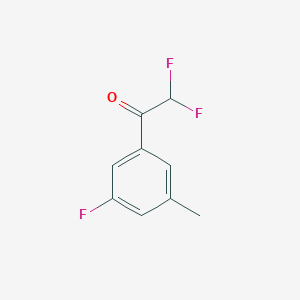 2,2-Difluoro-1-(3-fluoro-5-methylphenyl)ethanone