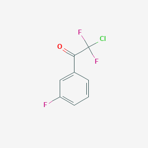molecular formula C8H4ClF3O B7973502 2-Chloro-2,2-difluoro-1-(3-fluorophenyl)ethanone 