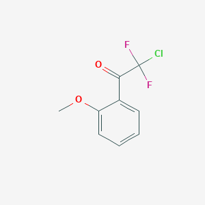 molecular formula C9H7ClF2O2 B7973514 2-Chloro-2,2-difluoro-1-(2-methoxyphenyl)ethanone 