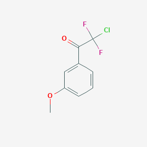 molecular formula C9H7ClF2O2 B7973520 2-Chloro-2,2-difluoro-1-(3-methoxyphenyl)ethanone 