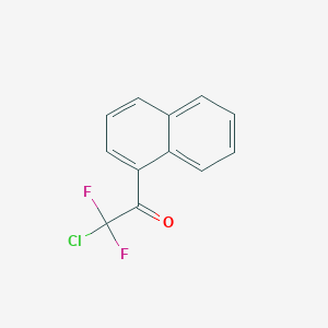 molecular formula C12H7ClF2O B7973529 2-Chloro-2,2-difluoro-1-naphthalen-1-yl-ethanone 