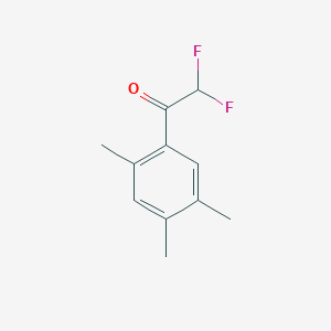 molecular formula C11H12F2O B7973542 2,2-Difluoro-1-(2,4,5-trimethylphenyl)ethanone 