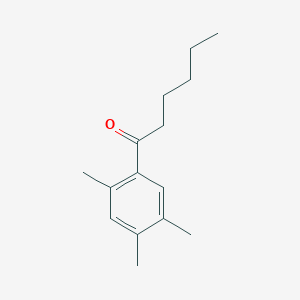 molecular formula C15H22O B7973544 1-(2,4,5-Trimethylphenyl)hexan-1-one 
