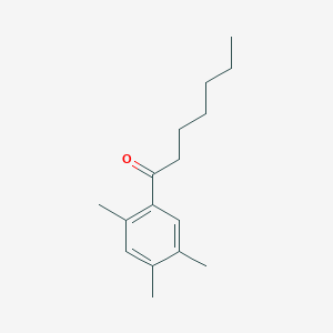 molecular formula C16H24O B7973552 1-(2,4,5-Trimethylphenyl)heptan-1-one 