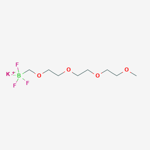 molecular formula C8H17BF3KO4 B7973564 Potassium 2-(2-(2-methoxyethoxy)ethoxy)ethoxymethyltrifluoroborate 
