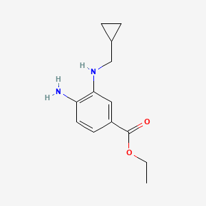 Ethyl 4-amino-3-(cyclopropylmethylamino)benzoate