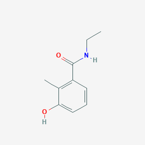 molecular formula C10H13NO2 B7973646 N-ethyl-3-hydroxy-2-methylbenzamide 