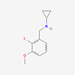 molecular formula C11H14FNO B7973706 N-(2-Fluoro-3-methoxybenzyl)cyclopropanamine 