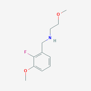 molecular formula C11H16FNO2 B7973716 N-(2-Fluoro-3-methoxybenzyl)-2-methoxyethanamine 