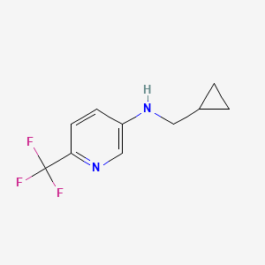 molecular formula C10H11F3N2 B7973728 N-(Cyclopropylmethyl)-6-(trifluoromethyl)pyridin-3-amine 