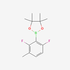 molecular formula C13H17BF2O2 B7973743 2-(2,6-Difluoro-3-methylphenyl)-4,4,5,5-tetramethyl-1,3,2-dioxaborolane 