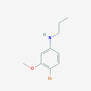 molecular formula C10H14BrNO B7973755 4-Bromo-3-methoxy-N-propylaniline 