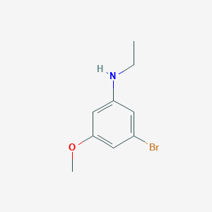 molecular formula C9H12BrNO B7973769 3-bromo-N-ethyl-5-methoxyaniline 