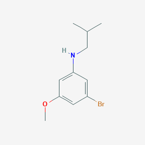 3-bromo-5-methoxy-N-(2-methylpropyl)aniline