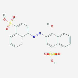 molecular formula C20H14N2O7S2 B079738 偶氮红S CAS No. 13613-55-3