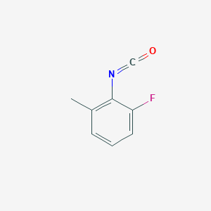 molecular formula C8H6FNO B7973803 1-Fluoro-2-isocyanato-3-methylbenzene 