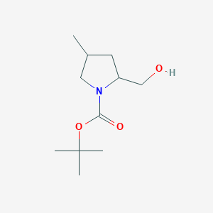 molecular formula C11H21NO3 B7973805 1-Boc-2-hydroxymethyl-4-methylpyrrolidine 