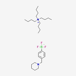 Tetrabutylazanium; trifluoro[4-(piperidin-1-ylmethyl)phenyl]boranuide