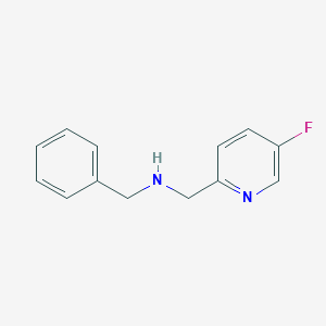 molecular formula C13H13FN2 B7973854 N-[(5-fluoropyridin-2-yl)methyl]-1-phenylmethanamine 
