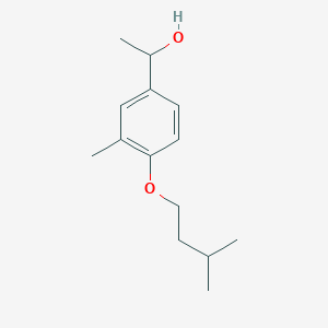 molecular formula C14H22O2 B7973876 1-(3-Methyl-4-iso-pentoxyphenyl)ethanol CAS No. 1443345-90-1