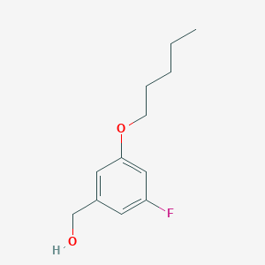 molecular formula C12H17FO2 B7973881 5-Fluoro-3-n-pentoxybenzyl alcohol 