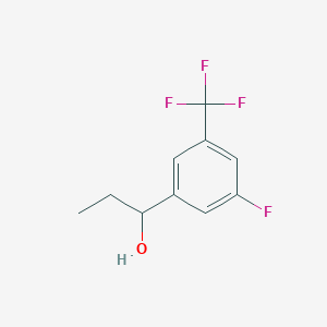 molecular formula C10H10F4O B7973937 1-[3-Fluoro-5-(trifluoromethyl)phenyl]-1-propanol 