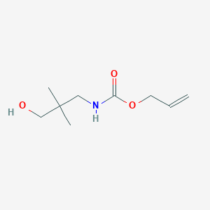 molecular formula C9H17NO3 B7973939 Allyl (3-hydroxy-2,2-dimethylpropyl)carbamate 