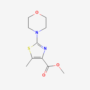 molecular formula C10H14N2O3S B7973974 5-甲基-2-吗啉代噻唑-4-羧酸甲酯 