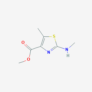molecular formula C7H10N2O2S B7973978 Methyl 5-methyl-2-(methylamino)thiazole-4-carboxylate 