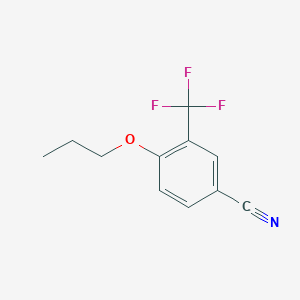 molecular formula C11H10F3NO B7974002 4-Propoxy-3-(trifluoromethyl)benzonitrile 
