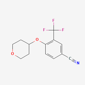 4-((Tetrahydro-2H-pyran-4-yl)oxy)-3-(trifluoromethyl)benzonitrile