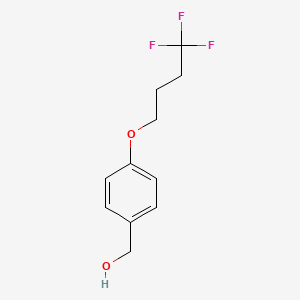 molecular formula C11H13F3O2 B7974086 (4-(4,4,4-Trifluorobutoxy)phenyl)methanol 