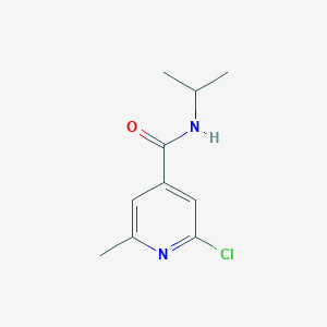 molecular formula C10H13ClN2O B7974146 2-chloro-6-methyl-N-(propan-2-yl)pyridine-4-carboxamide 