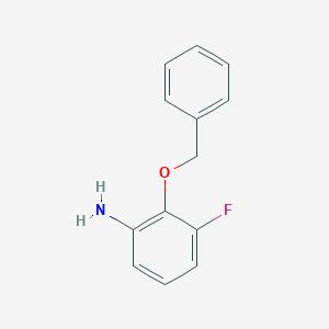 molecular formula C13H12FNO B7974166 2-(Benzyloxy)-3-fluoroaniline 