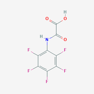 molecular formula C8H2F5NO3 B7974176 2,3,4,5,6-Pentafluoroanilino(oxo)acetic acid 
