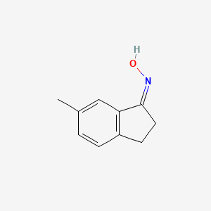 molecular formula C10H11NO B7974196 (NZ)-N-(6-methyl-2,3-dihydroinden-1-ylidene)hydroxylamine 