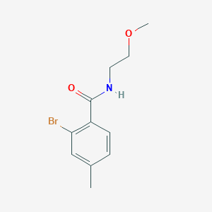 molecular formula C11H14BrNO2 B7974197 2-Bromo-N-(2-methoxyethyl)-4-methylbenzamide 