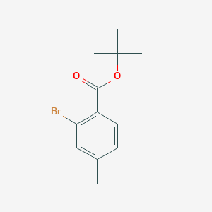 molecular formula C12H15BrO2 B7974210 Tert-butyl 2-bromo-4-methylbenzoate 