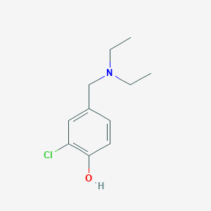 molecular formula C11H16ClNO B7974257 2-Chloro-4-[(diethylamino)methyl]phenol 