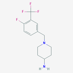 1-(4-Fluoro-3-(trifluoromethyl)benzyl)piperidin-4-amine